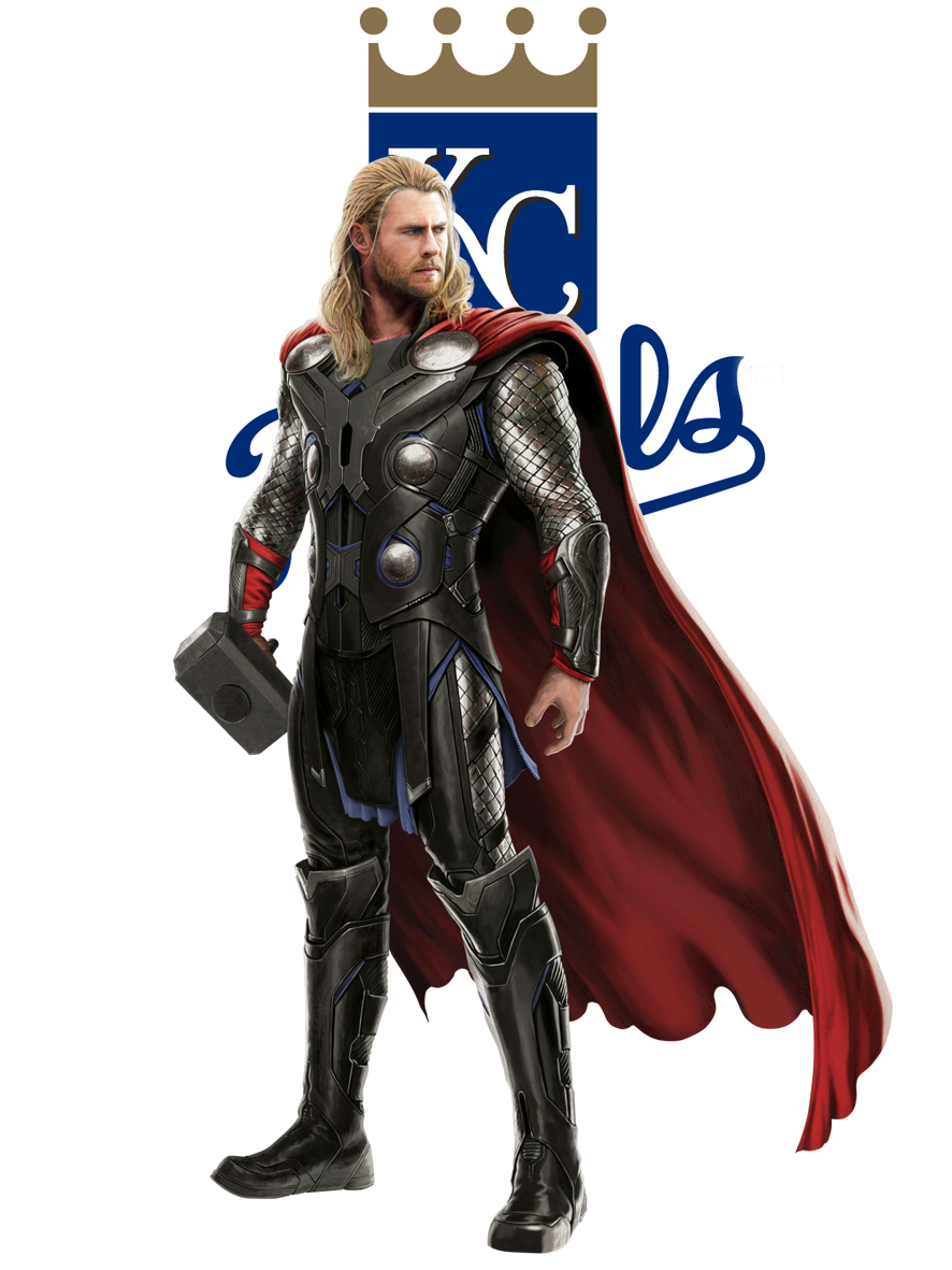 Kansas City Royals Thor Logo vinyl decal